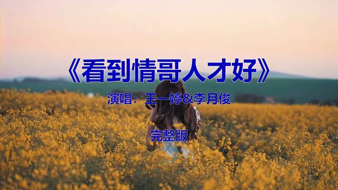 经典老歌流行音乐歌曲《王一婷-看到情哥人才好》