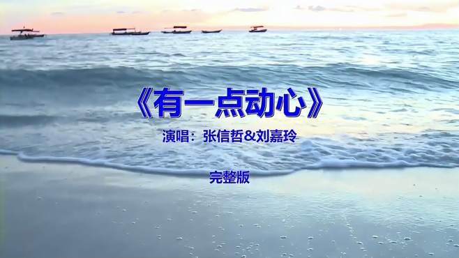 经典流行音乐歌曲《张信哲-有一点动心》，应该好多人没听过