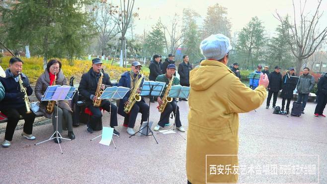 西安乐友艺术合唱团兴庆宫《草原情》歌声悠扬醉人，让人心旷神怡