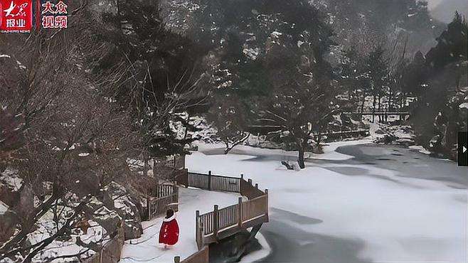 雪后的泰山玉泉寺