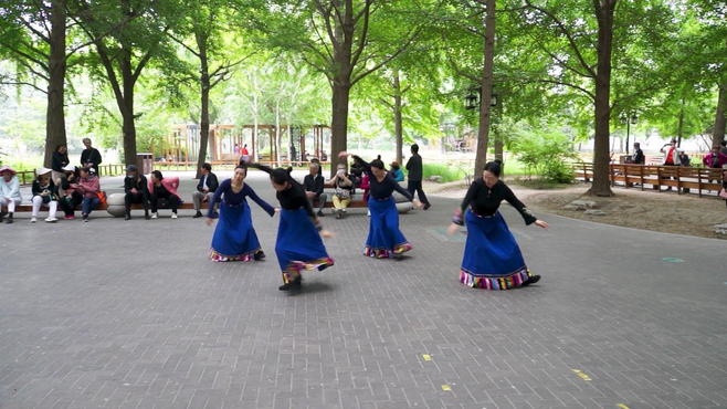北京炫之梦歌舞团表演舞蹈《次真拉姆》