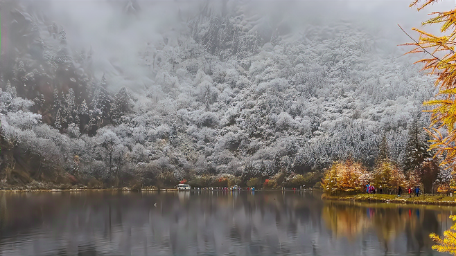 阿坝的秋韵与雪景共享，带你体验最美的秋冬风光