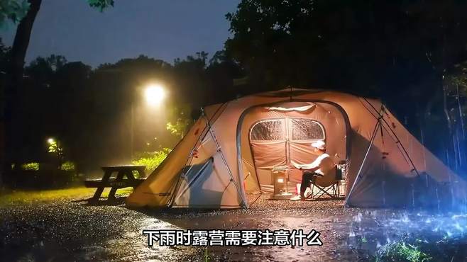 下雨时露营需要注意什么