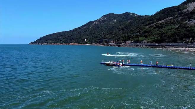 夏日连云港旅游去苏马湾拥抱大海