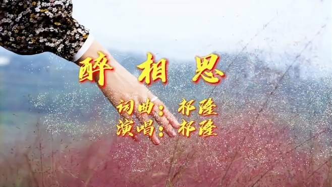 祁隆早年歌曲《醉相思》经典老歌回放，情爱浓浓，敬请欣赏！