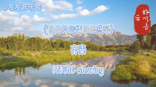 《自己的心情自己感受》齐秦，这是一首非常走心的歌曲，太好听了