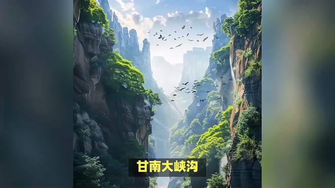 ⛰️甘南大峡沟，山水之间的迷人秘境