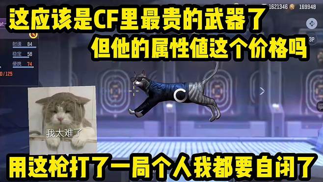 身为CF里最贵的武器，你觉得它这个属性值这个价吗