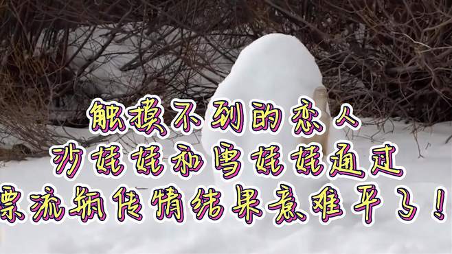 触摸不到的恋人，沙娃娃和雪娃娃通过漂流瓶传情，结果意难平了！